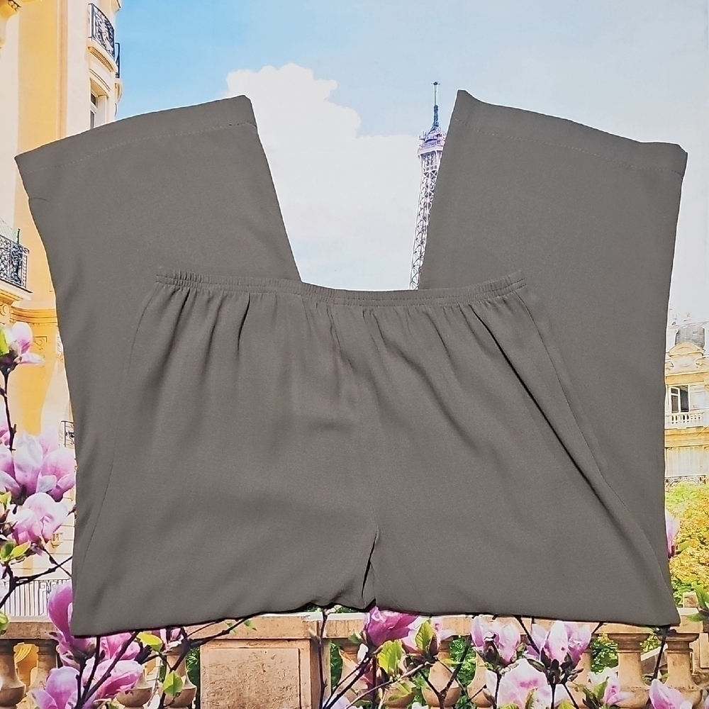 Eileen Fisher Tan Silk Crop‎ Pants Size XS